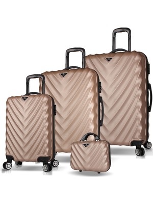 My Valice Lotus Abs 4'lü Travel Valiz Seti Gold