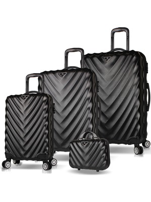 My Valice Lotus Abs 4'lü Travel Valiz Seti Siyah