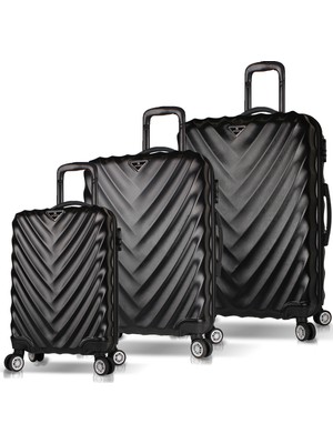 My Valice Lotus Abs 3'lü Valiz Seti Siyah
