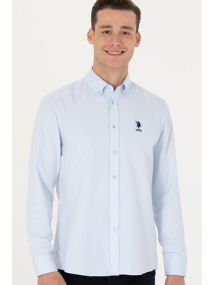 U.S. Polo Assn. Erkek Açık Mavi Basic Gömlek 50271274-VR003