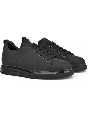 Ziya Ziya, Erkek Hakiki Deri Sneaker 1411026Z865 Siyah