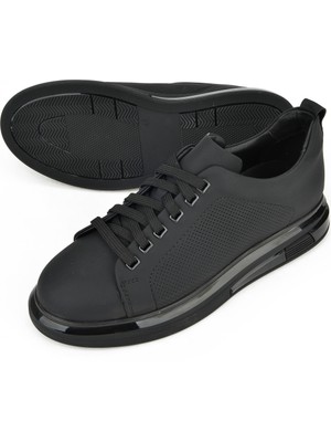 Ziya Ziya, Erkek Hakiki Deri Sneaker 1411026Z865 Siyah