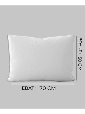 Ender Home Mikrofiber 1000 Gr. Yastık 50x70 cm Polyester Elyaf Dolgulu Hijyenik Yastık