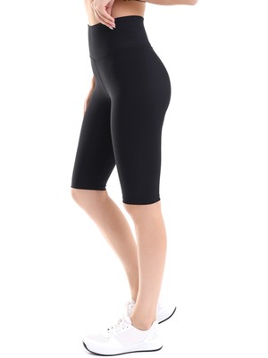 Win Moda Kadın Diz Boy Tayt Şort / Deniz Havuz ve Antreman Koşu Şortu