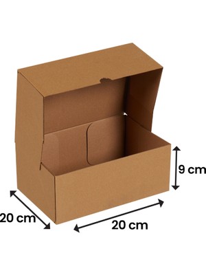 Packanya 20X20X9-50 Adet Kesimli Kutu - Internet ve Kargo Kutusu