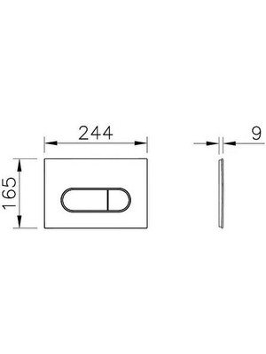 VitrA Root Round Kumanda Paneli,bakır 740-2240