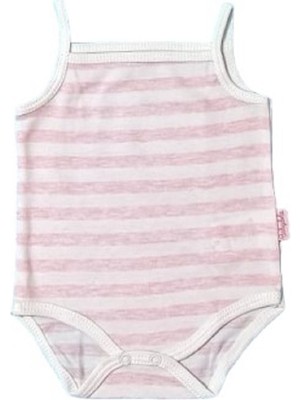 Babydola 13040 Kız Bebek Üçlü Desenli Pembe Body Set