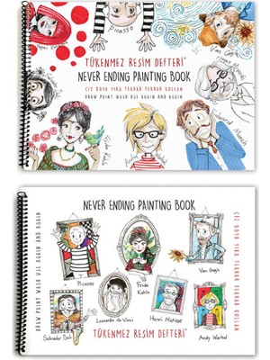 Akademi Çocuk Tükenmez Resim Defteri-3 &-Tükenmez Resim Defteri-4  25X35CM 2 Li Set