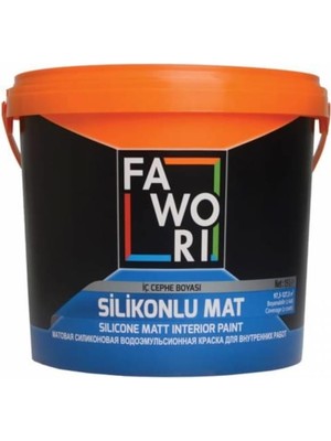 Favori Fawori Silikonlu Mat Iç Cephe Boyası 15 Lt Şampanya