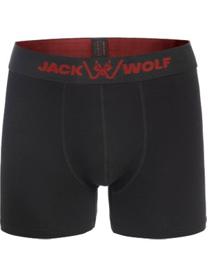 Jack Wolf 5 Li Pack Pamuklu Likralı Erkek Boxer