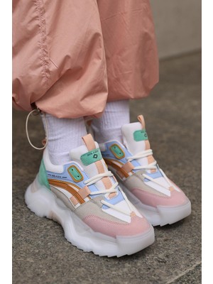 Solazer Kadın Ortopedik Taban Fileli Sneaker Günlük Spor Ayakkabı SLZ00028