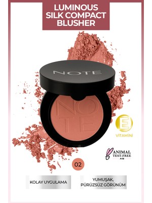 Luminous Silk Compact Blusher Toz Allık - 02 Pink In Summer