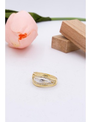 Latif Kuyumcu 14 Ayar Altın Yüzük Taşlı Kadın Yüzük LKYZK1463