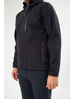 Orange Safety Softshell Gri Mont Ceket