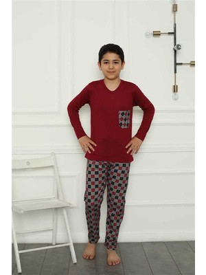Moda Çizgi Erkek Çocuk Penye Pijama Takım 20385