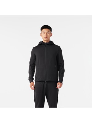 Decathlon Erkek Koşu Ceketi - Siyah - Warm 100