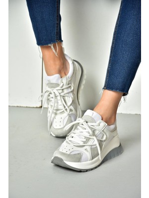 Fox Shoes S973413104 Beyaz Kumaş Spor Ayakkabı Sneakers