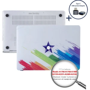 Macbook Pro Kılıf 13 inç M1-M2 A1706-08 A1989 A2159 A2251 A2289 A2338 ile Uyumlu Paint03