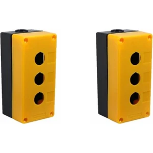 Jbk3-Sr 3’Lü Kumanda Buton Kutusu (Sarı/Siyah) (3 Adet )