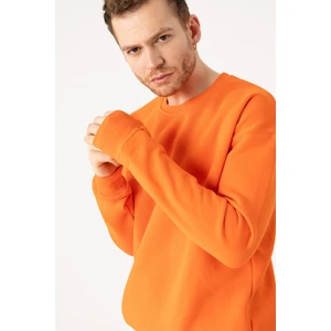 Erkek Vibe Oversize Alev Turuncu Sweatshirt