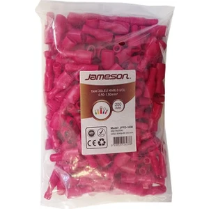 Jffd-1638 Dişi Faston Tip Tam İzoleli Kablo Ucu (0,5-1,5 Mm - Kırmızı) (200 Adet )