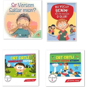 Cırt Cırtlı Mahremiyet Eğitimi - Tuvalet Eğitimi Kitabım - Sır Versem Saklar mısın? - Bu Vücut Benim! Ben Ne Dersem O Olur! 4 Kitap