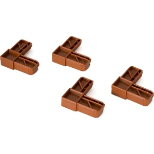 Mavi Trend Mavitrend 10X20 mm Sineklik Köşe Takozu 10 Adet Kahverengi Renkli