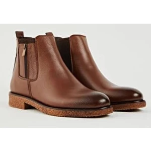 Bags Shoes Bagsshoes HTC2023K-011 Erkek  Deri Termo Taban Fermuar Garnili Chelsea Bot