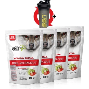 BPN Best Plus Nutrition Eco Molotov Coctail Preworkout 210g Çilek Kivi 4 Lü Paket