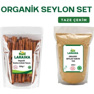 Organik Seylan-Organik Seylon Çubuk Tarçın 100G & Organik Seylon Toz Tarçın 100G Set