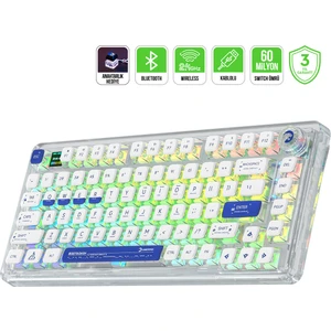 Gasket Pro Rgb Wireless/bluetooth/kablolu Mekanik Red Switch Gasket Gaming Klavye
