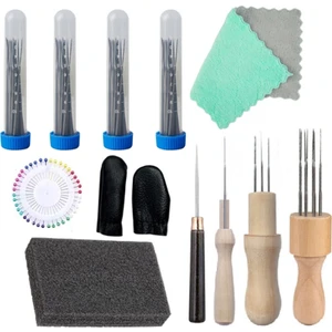 Humble 128 Pcs Iğne Keçe Seti, 4 Boyutlu Keçe Iğneleri, Dıy El Sanatları Için Iğne Keçe Araçları Yün Keçe Malzemeleri Kiti (Yurt Dışından)