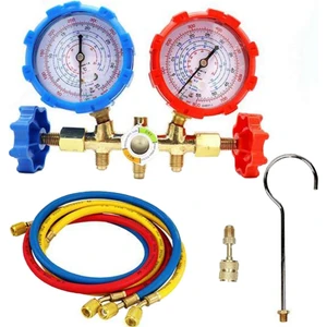 R410A 3 Yollu Ac Teşhis Manifoldu Ölçer Seti Freon Şarjı Için R-404A R-134A Soğutma Manifoldu Ölçer Havaya Uygun (Yurt Dışından)