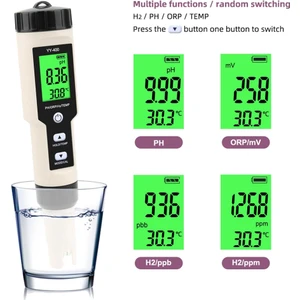 4'ü 1 Arada YY-400 Ph/orp/h2&tem Metre Dijital Test Cihazı, Arka Aydınlatma (Yurt Dışından)