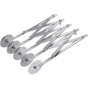 5 Tekerlekli Pasta Kesici Pizza Kesici Çok Tekerlekli Hamur Kesiciler Genişletilebilir Pizza Dilimleme Pişirme Kesici Rulo Pasta Bıçağı (Yurt Dışından)