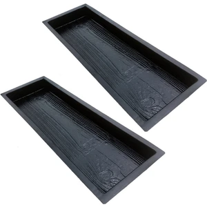2x Taklit Ahşap Tahıl Dıy Yolu Maker Kaldırım Çimento Tuğla Kalıp Adım Kaldırım Yol Beton Kalıp (Yurt Dışından)