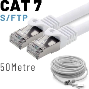50 Metre Cat7 Kablo S/ftp Lszh Ethernet Network Lan Ağ Kablosu