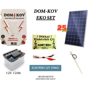 GÜNEŞ ENERJİLİ AYI DOMUZ KOVUCU ÇİT SİSTEMİ - Yabani Hayvan Kovucu Dom-Kov