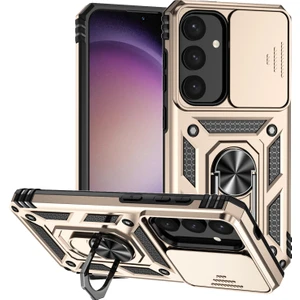 Samsung Galaxy S24+ Zırh Telefon Kılıfı Kamera Koruma Kickstand Cover (Yurt Dışından)