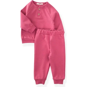 Reglan Kol Patlı Erkek Basıc Takım 1-5 Yaş Gül kurusu