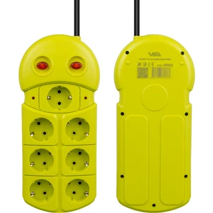 Vea VE-970 7'li 1.5 Metre Grup Priz Uzatma Kablosu 16 Amper 3860 Watt Isıya Dayanıklı Priz