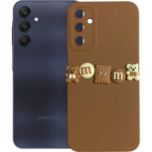 Samsung Galaxy A25 Kılıf 3D M Bear Kamera Korumalı Silikon Kapak