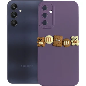 Samsung Galaxy A25 Kılıf 3D M Bear Kamera Korumalı Silikon Kapak