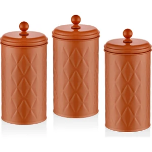 The Mia Prizma Çay Şeker Kahve Kavanozu Terracota 1,20 Lt