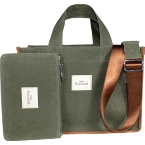 Atelier Bomonti Hishi Rj Tote Bag Haki Mumlu Kanvas Omuz Çantası & El Çantası