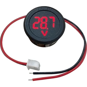 Rob Ada  Voltmetre Dc 4-100V LED Dijital Ekran Dairesel - Kırmızı