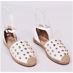 Bagsshoes Louıse Cardy 30075 Kadın Jüt Taban Hakiki Deri Zımbalı Espadril