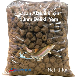13NM Delikli Palet Yem Sazan Alabalık Hamuru Için Palet Yem
