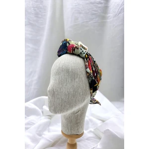 Vintage Retro Desenli Bandana Fular Yeni Sezon Saç Aksesuarı