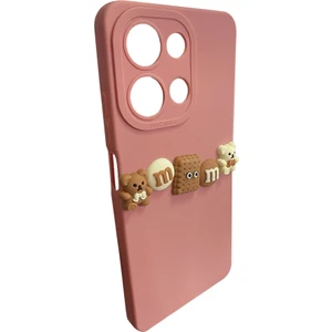 Infinix Note 30 Kılıf 3D M Bear Kamera Korumalı Silikon Kapak